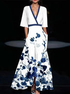 Maricarmen Statement Dress with Cotton Sleeves Chic Silhouette Collection