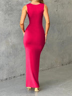 Alicia Sleeveless Bodycon Maxi Dress