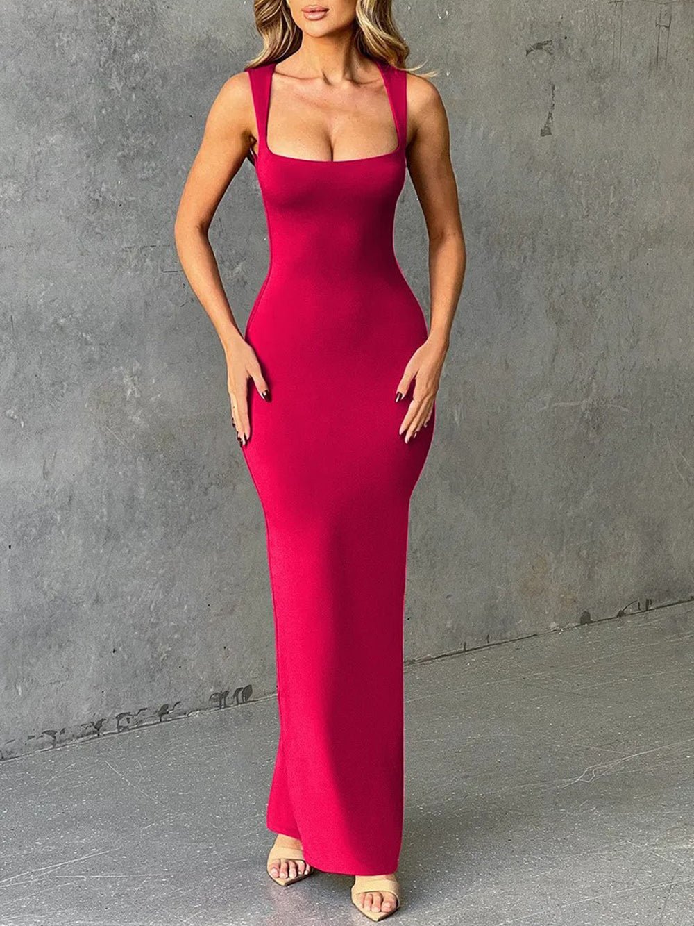 Alicia Sleeveless Bodycon Maxi Dress