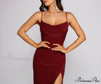 Allison High Slit Charming Embellished Formal Dress
