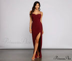 Allison High Slit Charming Embellished Formal Dress