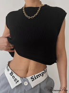 Amalfi Coast Graceful Rib Crop Vest