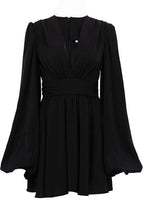 Maricarmen Aesthetic Mini Dress with Deep V Neck Chic Silhouette Collection