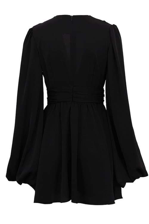 Maricarmen Aesthetic Mini Dress with Deep V Neck Chic Silhouette Collection