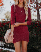 Americas Sweetheart Long Sleeve Dress Wine FINAL