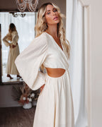 Amora Long Sleeve Cutout Maxi Dress FINAL