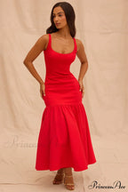 Amore Dropped Stylish Waist Midi Dress