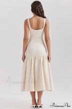Amore Dropped Stylish Waist Midi Dress