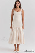 Amore Dropped Stylish Waist Midi Dress