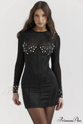 Anastasia Crystal Stylish Embellished Belted Dress