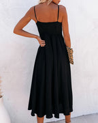 Anaya Cutout Midi Dress Black FINAL