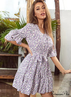 and Sleeves Ruffled with Gown Trumpet Flowered Straps