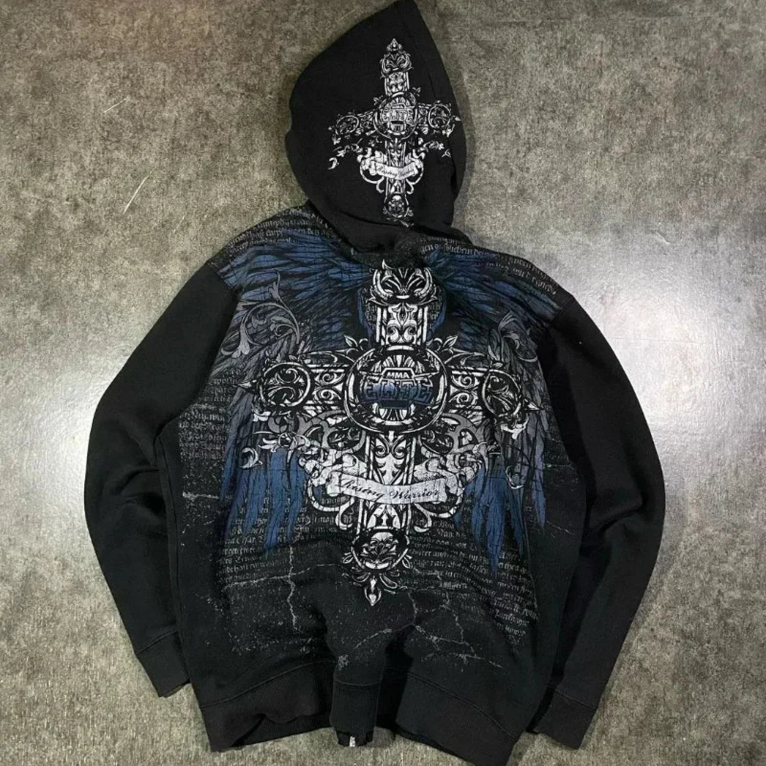 Angel Wing Functional Pleat Hoodie