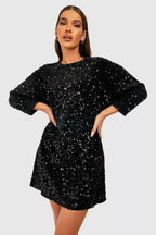Agueda Elevated Sequin Party Dress Boutique Collection