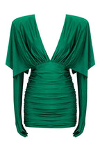 Marta Timeless Ruched V Neck Corset Mini Dress Designer Edit