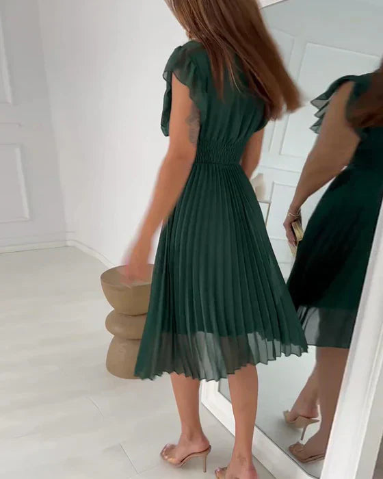 Emma Effortless Pleated Dress Boutique Collection