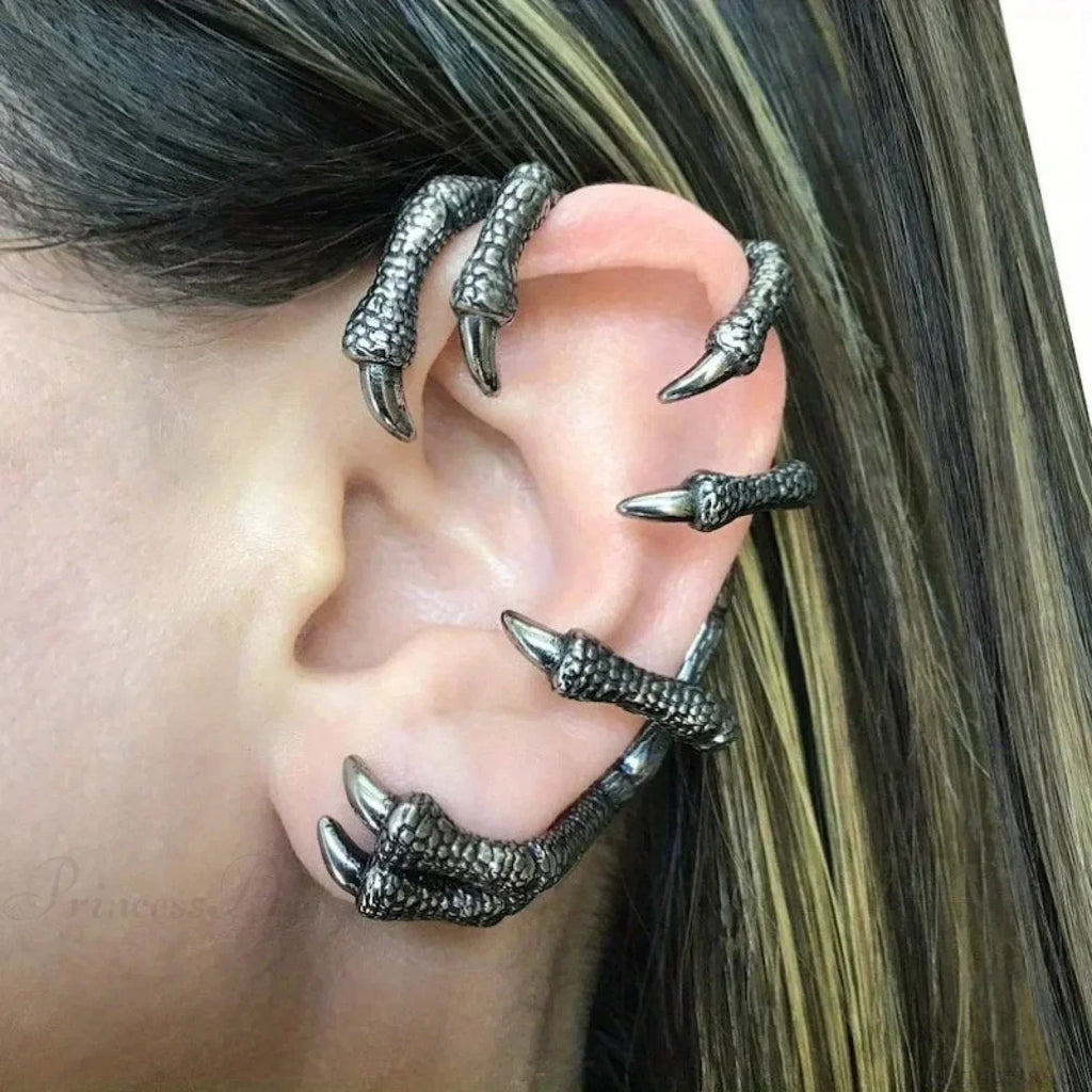 Antique Dark Dragon Talon Zinc Alloy Earring