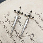 Antique Dim Gothic Blade Stiletto Earring