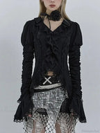 Antique Extended Sleeve Lace Blouse