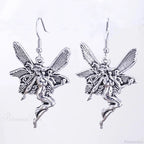 Antique Fairy Wings Grunge Dangling Earring