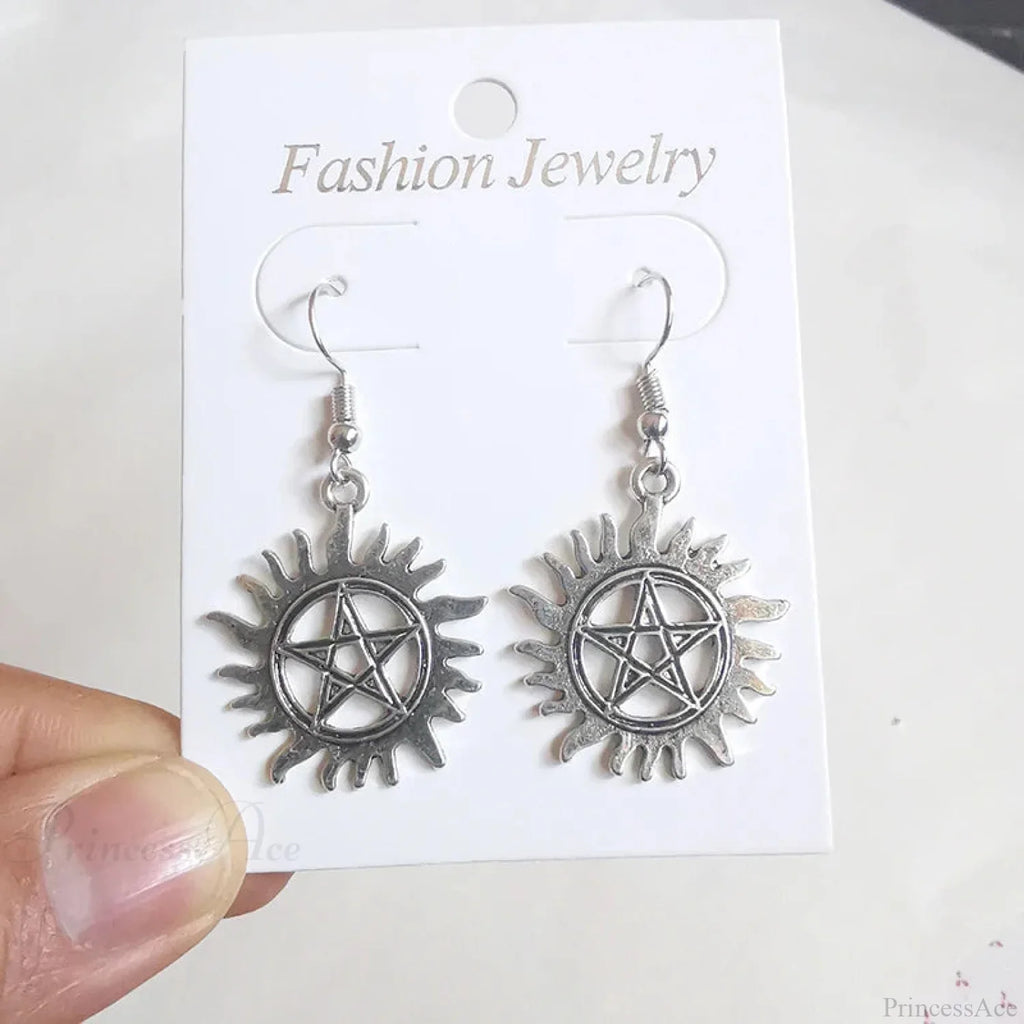 Antique Fairy Wings Grunge Dangling Earring