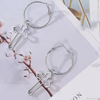 Antique Fairy Wings Grunge Dangling Earring
