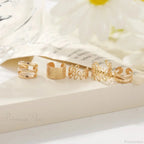 Antique Gilded Foliage Non-Penetrating Clasp Earring