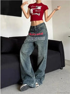 Antique Gothic Baggy Letter Pant