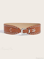 Antique Gothic Rivet Rebel Wide Belt
