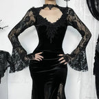 Antique Lace Trumpet Slim Midi Attire