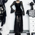 Antique Lace Trumpet Slim Midi Attire