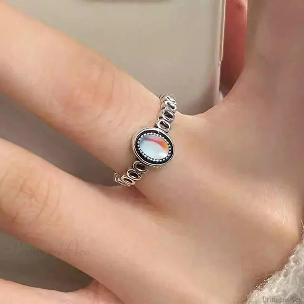 Antique Mysterious Zircon Cross Band