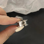 Antique Seraphic Silver Gothic Band