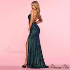 Arabella Formal Sequin Charming Scroll Print Dress