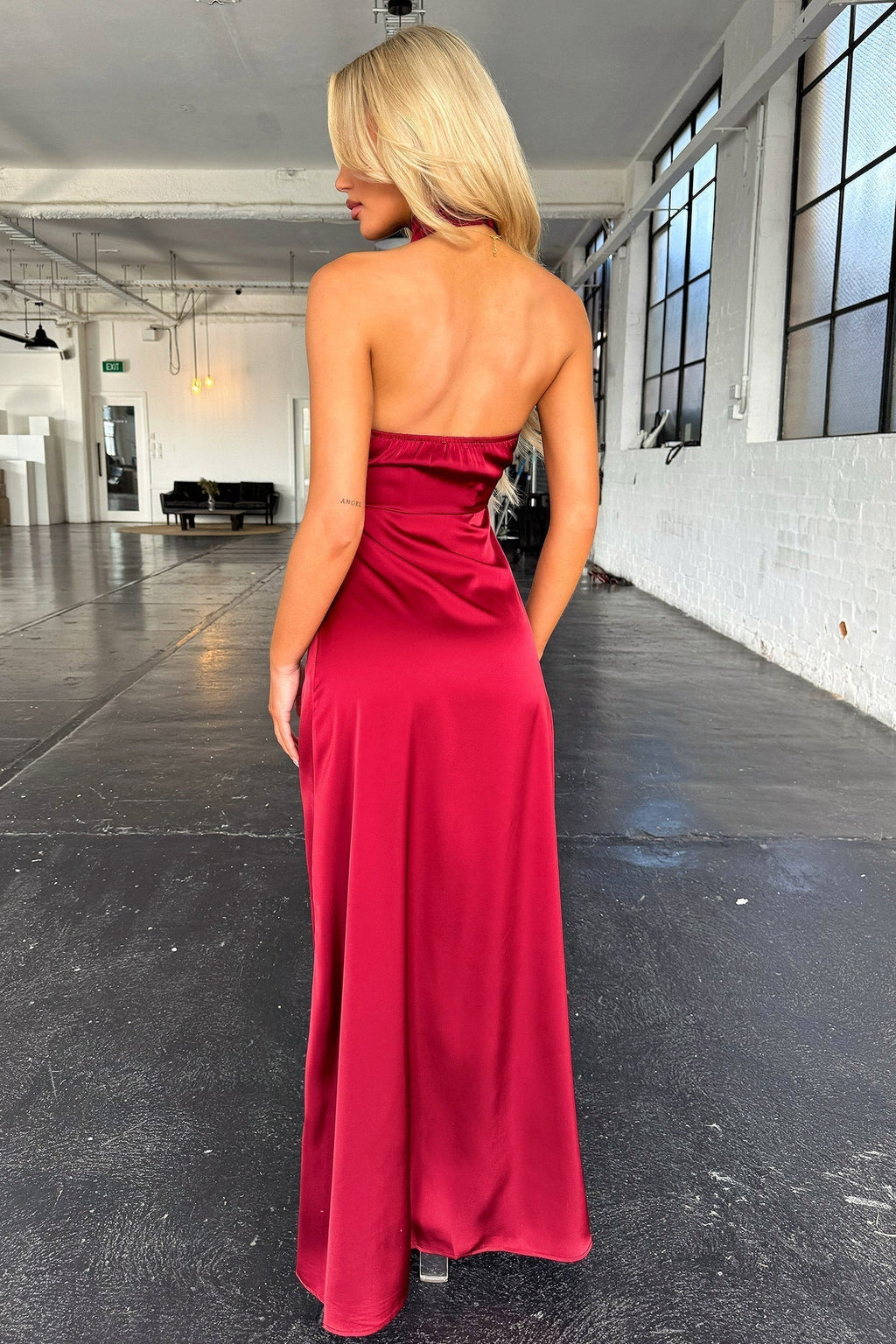 Amelia Timeless Maxi Dress Burgundy Boutique Collection
