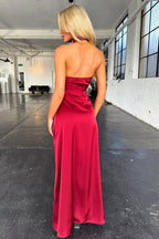 Amelia Timeless Maxi Dress Burgundy Boutique Collection