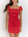 Ariana Square Neck Mini Dress