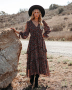 Artistry Pocketed Floral Ruffle Tiered Maxi Dress