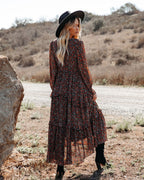 Artistry Pocketed Floral Ruffle Tiered Maxi Dress