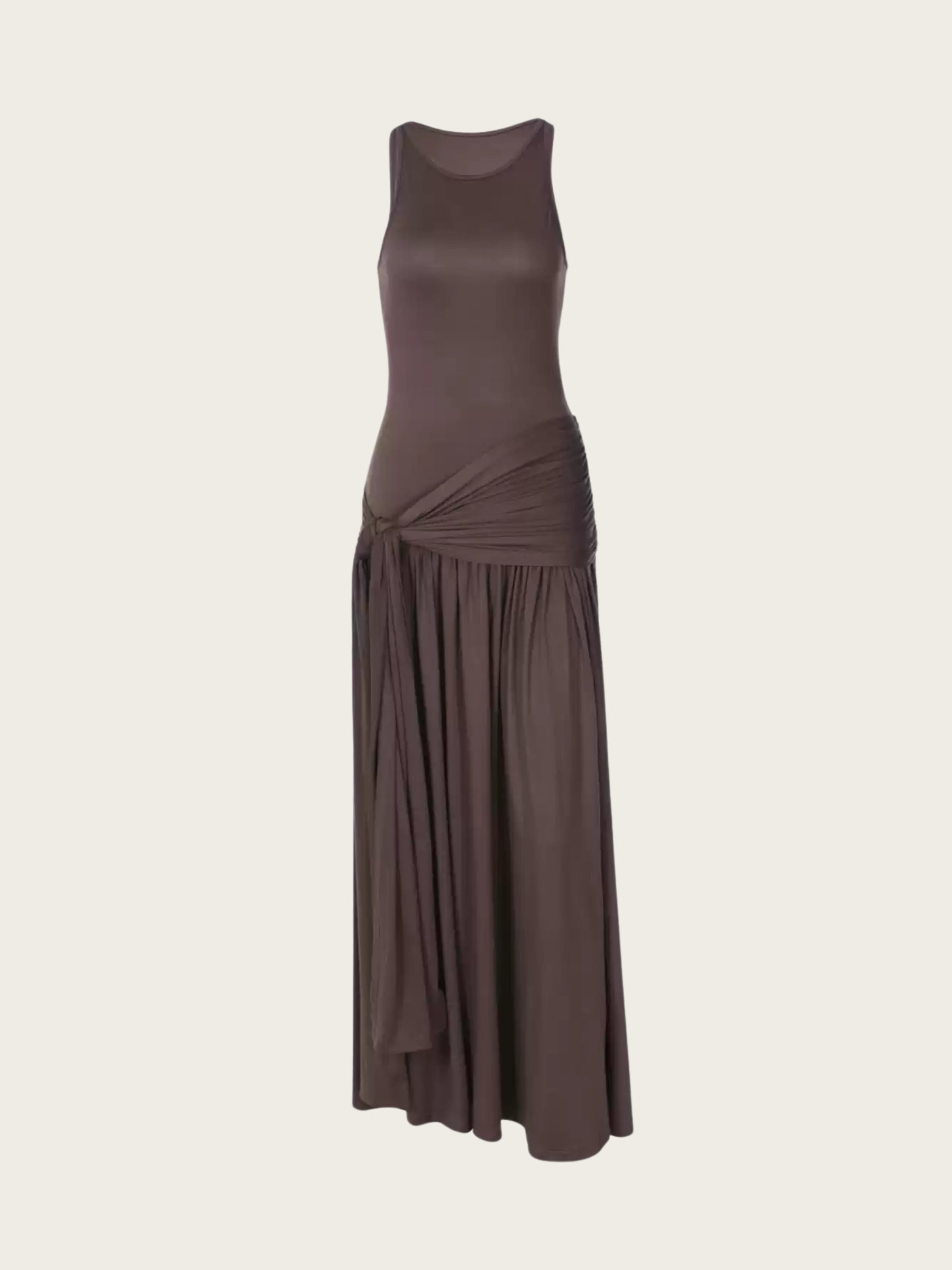 Aarna Pleated Splicing Maxi Dress