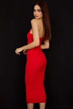 Asymmetric Cutout Stylish Midi Dress