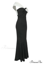 Asymmetric Off Stylish Shoulder Maxi Dress
