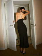 Asymmetric Open Back Trendy Slit Long Dress