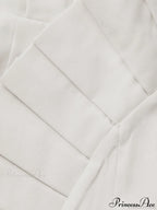 Asymmetric Pleated Graceful Zip Shorts