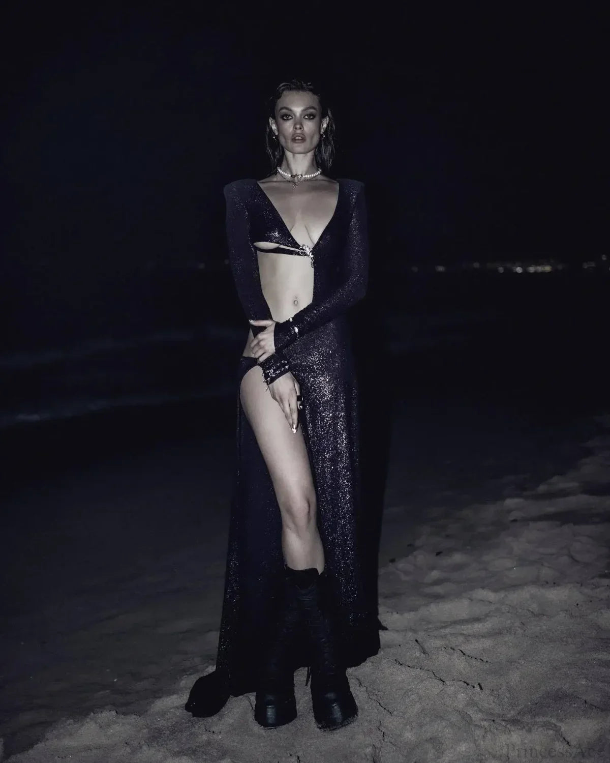Asymmetrical Backless Party Dress
