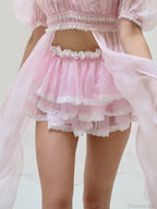 Asymmetrical Lace Patchwork Skirt