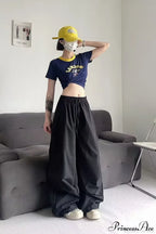 Athletic Stretchy Waist Relaxed Cargo Pants