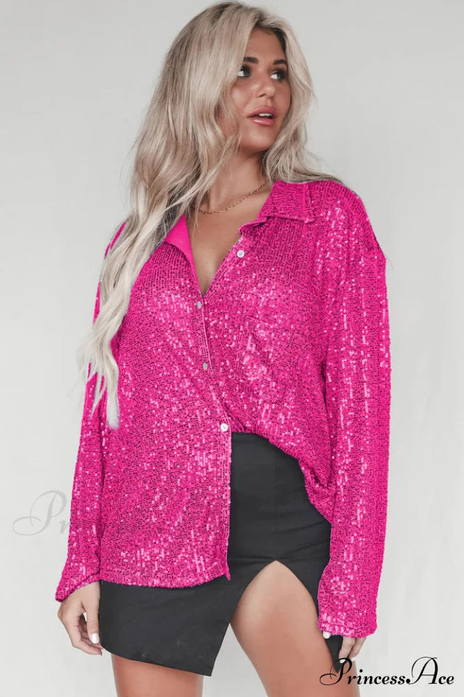 Attention Seeker Stylish Sequin Top