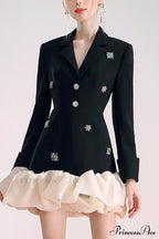 Aubrey Diamante Stylish Organza Blazers