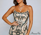 Auden Formal Stylish Sequin Scroll Bodycon